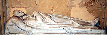 The image of 2nd Earl de Grey on his tomb August 2011